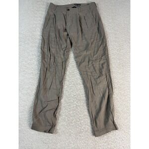 Vince Pants Womens 0 Linen Rayon‎ Blend Elastic Hem Casual Lightweight Trousers